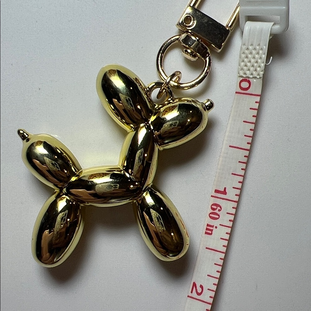 Gold Balloon Dog Keychain - Picture 8 of 10